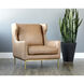 Virgil Marseille Camel Leather Lounge Chair